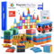 SUNNY AUNTIE Magnetic Tiles 100 PCS with 2 Cars, Magnetic Tiles for Kids Age 3+, Toy for Boys & Girls, Gift Box
