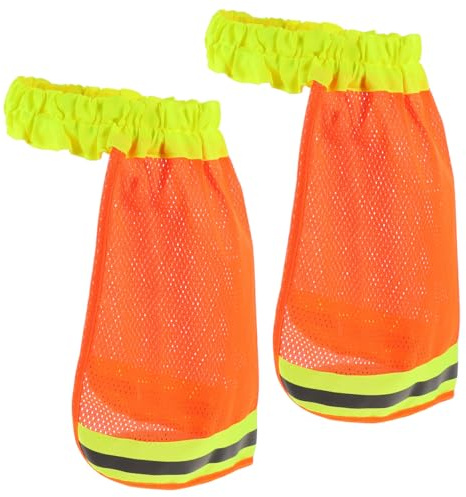 Anneome 2 Unids Cubierta Reflectante Para Casco Con Visera De Malla Transpirable Protector De Cuello Seguridad Al Aire Libre Construcción