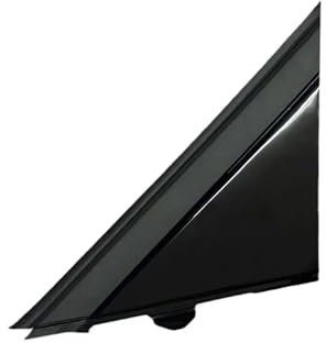 GBYJYMQTZ Modanatura Specchio Porta Triangolo Piastra di Copertura Adatta for Fiat 500 2012-2019 Bandiera Copertura Finestra Anteriore A-pilastro Triangolo 1SH17KX7AA 1SH16KX7AA(Bright Black Left)