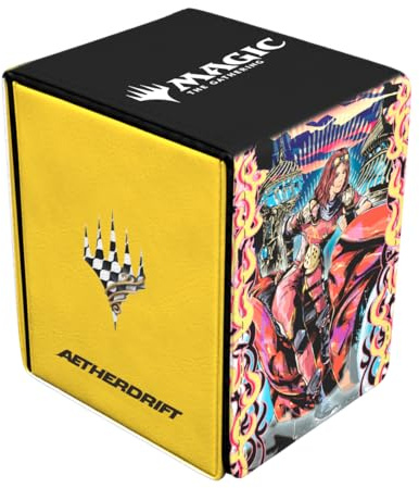 Ultra Pro - Aetherdrift Chandra, Spark Hunter Alcove Flip Deck Box for Magic: The Gathering, Deck Holder, MTG Accessory, Trading Card Case, Magic The Gathering D&D TCG Storage Box