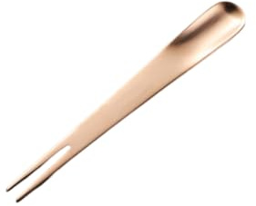 Multifunction Desert Fork Spoon Fruit Ice Cream Cake Tea Stirring Tool Stainless Steel Salad Cutlery Home Party Wedding Rose, Rose Gold