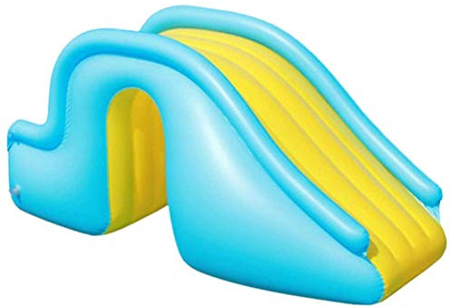 Generic Tobogán Acuático Inflable, Tobogán de Piscina para Niños, Juguete de Juego Acuático para Niños para Exterior Interior, Suministros de Piscina de Verano (Azul)