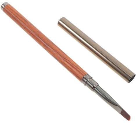 CAXUSD Dual-ended Nail Polish Pen with Wood and Aluminum Handle Fine Line Nail Art Brush and Cat Eye Magnet Pen Versatile and Scratch Proof