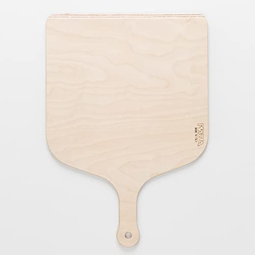 PIAZZA - Pala para pizza de abedul de 30 x 42,5 cm, pala de cocina rectangular, para horno – Apta para todo tipo de hornos – Fabricada en Italia