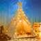 LIONHERZ® DAS ORIGINAL Tipi Zelt für Kinder aus 100% Baumwolle mit Federdeko, Kuschelmatte, Stabilisator, Tragetasche [Stabil] Tippi Kinderzelt Teepee Spielzelt (Cremeweiß)