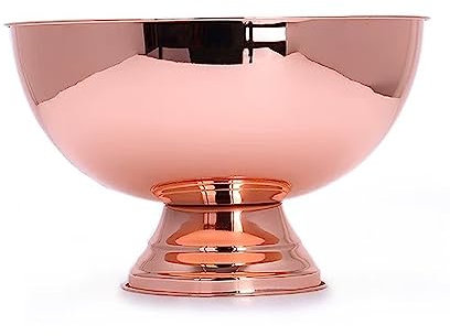 Seau à Glaçons Seau à Glace en Or Rose Seau à Glace en Acier Inoxydable Seau à Glace isolé Grand Seau à Glace épaissi for Les Affaires et Les fêtes de Famille, 13,5 L Rafraîchisseur Champagne