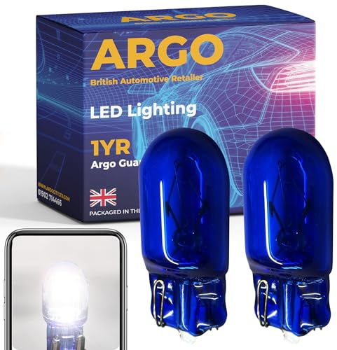Argo W5w Bulb Xenon White Car Light Bulbs Car Interior Upgrade Number Plate Light Dome Map Courtesy Van Capless Wedge 194 168 T10 501 Bulb Side Light Bulb 12v
