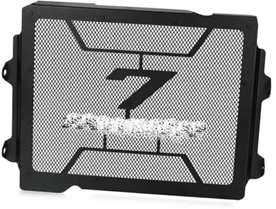 OXLLONE Radiatore Motociclo di Copertura della Griglia del Radiatore di Alluminio per Tracer 7 Tracer 7 GT 2021-2027 Tracer 700 2016-2021-Nero