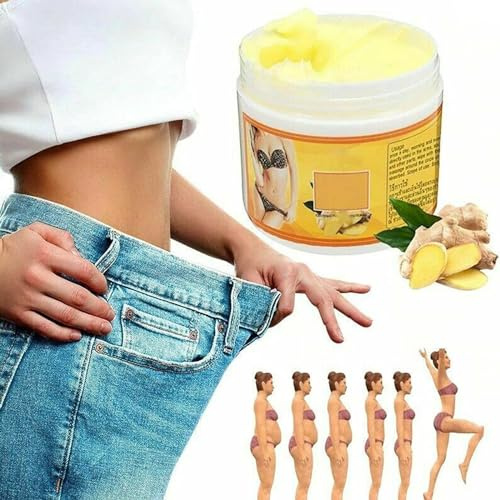 Ginger Fat Burning Anti-cellulite Full Body Slimming Cream, Ginger Body Massage Cream Slim Cream for Shaping Waist, Hot Massage Cream, 30g/bottle (1pcs)