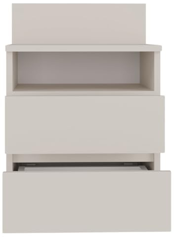 WHATSIZE ENTERPRISE Chest of Drawers – 2 Drawer Organiser for Bedroom/Living Room with Shelf – Multipurpose Cabinet with Soft Close Mechanism - Easy to Assemble Furniture