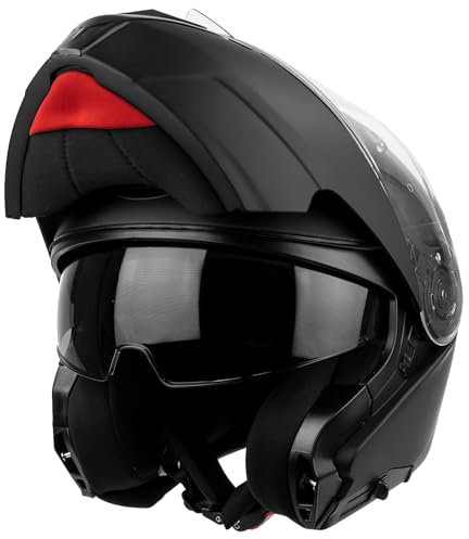 MIDA MV-5 ECE 22.06 P/J Approved Flip Up Front Modular DVS Dual Visor Street Road Motorbike Motorcycle Helmet