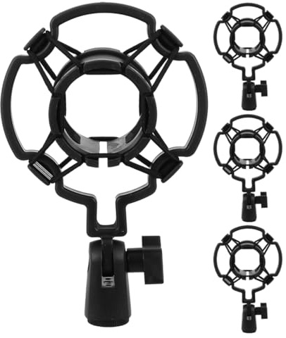 TOYANDONA 4 Piezas Soporte De Micrófono Prueba De Golpes Soportes Antivibración Para Micrófono Para Transmisiones Desde Dispositivos Móviles