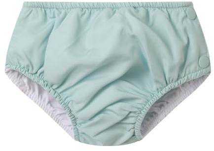 Monnëka Pannolino da Bagno | Riutilizzabile ed Ecologico UPF 50+ | Asciugatura Rapida e Adattamento Comodo, Motivi Colorati Unisex | Ideale per Spiaggia e Piscina | Blues & Beyond 0 a 6 mesi