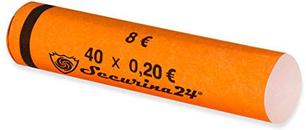 Münzhülsen 300 Stück 1 Cent bis 2 Euro oder gemischt - Securina24® (20 Cent - 300 Stück)