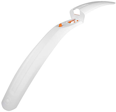 SKS GERMANY SHOCKBOARD XL Blanc Garde-Boue Avant Accessoires de vélo pour VTT (Protection de vélo avec Blocage Rapide, Accessoires de vélo, Largeur de Pneu Max. 2,5 Pouces, Accessoires de vélo)