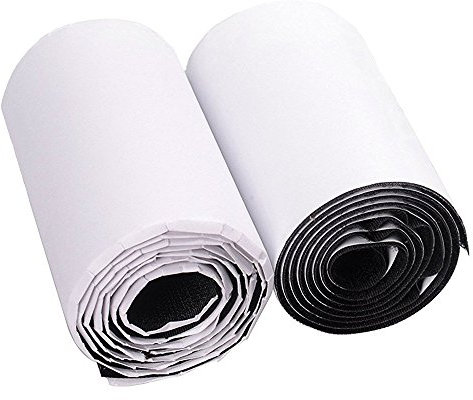 10CM Ancho Cinta de Belcro, U-horizon 10CM*1M Belcro Adhesivo Doble Cara Cinta de Gancho y Lazo con Súper adherente Tela de Nylon sujetadora, Negro