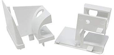 Schüco Einlauftrichter von DIWARO.® | für Kunststoff Rolladen-Führungsschienen | Preis pro Paar | weiß