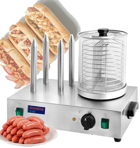 Máquina Para Hacer Perritos Calientes Para El Hogar/Comercial,Máquina Para Hacer Perritos Calientes,Material De Acero Inoxidable,Con Interruptor Y Botón De Control De Velocidad,Withrod
