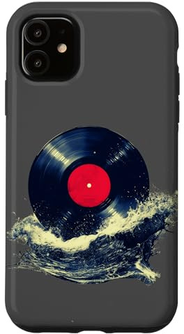 Custodia per iPhone 11 VINYL Record DJ Musica Disegno astratto
