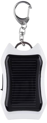 Banque de batteries solaires – Batterie externe 1500 mAh | Porte-clés de chargeur portable étanche à charge rapide, lampe de poche super lumineuse intégrée pour le camping, équipement de survie, campi