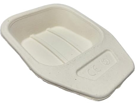 Padella Monouso per Disabili |10 Pezzi | Padella Sanitaria da Letto | Padelle per Igiene Allettati Anziani | in Cartone | per Ospedali | Padella in Carta Cellulosa 2L | Tenuta 4 ore