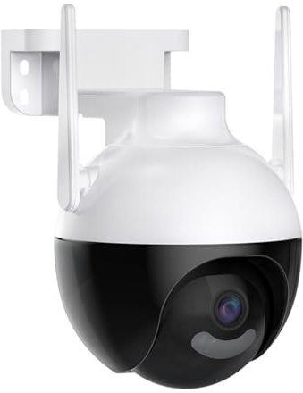 Koolenry Caméra IP Icsee WiFi 4K 4MP PTZ à Suivi Automatique Couleur Sécurité à Domicile Audio Surveillance Vidéo Extérieure Prise UE