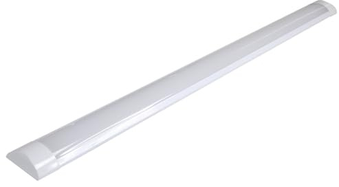 LICHT DISCOUNT LED Werkstatt Leuchte Batten Lichtleiste Aluminium 1000 mm 230V 32W 3000K 3200 Lumen Super Helle Garagenbeleuchtung ultraleicht zur Montage