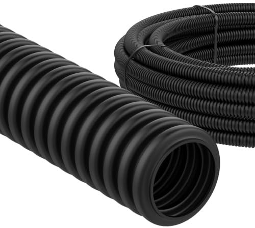 ViD® flexibles Leerrohr M25 für Elektroinstallation | Wellrohr 25 Meter | 750N, 2J, -5°C / +60°C | schwarz