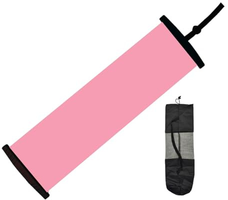 FashionCha para Coordinación Motriz Tabla Deslizante con Tope y Botines Alfombrilla Portátil de Entrenamiento Placa para Patinar y Fortalecer el, Rosa