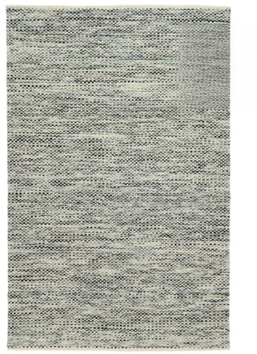 RugVista Pebbles, Rug, Kilim Modern, 6′7″ x 4′7″ ft (200 140 cm), Rectangular, Low, Dry Clean Only, Care & Fair Certified, Grey/Blue
