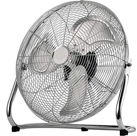 Dealberry Homiu Air Circulator Chrome Metal High-Velocity Cold Adjustable Floor Fan (16)