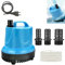 Nizirioo Ultra Leise Klein Tauchpumpe: 20W 1500L/H Aquarium Pumpe mit 3 Düse & 1,5 m Schlauch, Wasserpumpe Aquarium Tauchpumpe Springbrunnen Pumpe für Aquarium, Garten, Brunnen, Teich(Blau)