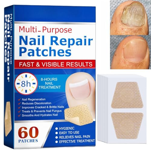 60PCS Fungal Nail Treatment Patches, Toenail Repair for Restoring Healthy Nails