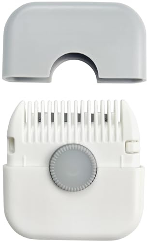 Jaasuee 2-Pack Manual Hair Trimmer Comb, Double-Sided Razor and Comb for Women and Girls, Compact and Portable, Gray