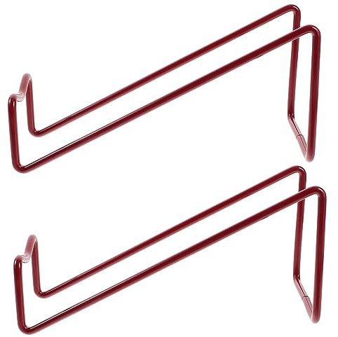 ULDIGI 2stücke Teiliges Metall-weinregal Weinhalter Für Küchenarbeitsplatte Rotes Multifunktionales Robustes Dekoratives Weinflaschen Display Für Hausbar Und Esszimmer