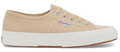 Superga 2750 Cotu Classic S001820 Damen Sneaker - Halbschuhe für Frauen - leichte und Bequeme Freizeitschuhe beige lt GR42