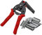 MUYIRTED Pince À Grillage Avec 600 M Clips, Pince À Anneaux De Porc, Pince Agrafe Grillage Pour Clôture, Gabion, Cages Pour Animaux De Compagnie, Attaches pour Clôture, Rouge