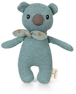 Sterntaler 3002105 Stay TRUE to nature Strick-Spieltier Koala Kalla, Für Babys ab der Geburt, 24 x 13 cm, Hellblau