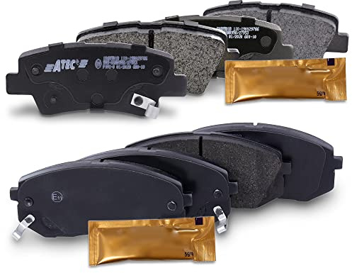 ATEC Germany Set di pastiglie freno asse anteriore + asse posteriore, set di pastiglie freno anteriore + posteriore