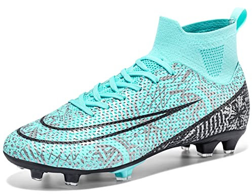 sudorun Zapatos de Fútbol Tacos Hombre Zapatos de Futbol Turf TF FG/AG Spike Zapatillas de Futbol Profesionales Training Zapatillas de Fútbol Aire Libre Juvenil (Dw,1101 FG Yue_43)