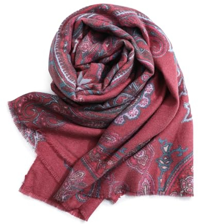 Superora Sciarpa da Donna Calda Sciarpe Morbide Stole Scialli Bandana Disegni Stampati Paisley 190cm*65cm