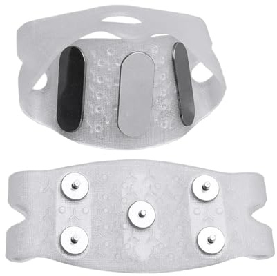 Tacchetti di trazione per camminare, pinze per ghiaccio, copertura antiscivolo per scarpe a 5 artigli, buona elasticità, ramponi con per ghiaccio, chiodi per scarpe