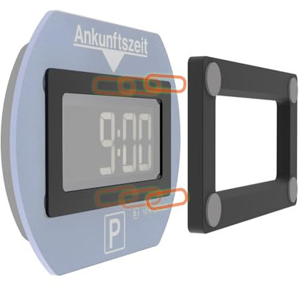 XMoving Magnetic Car Mount for Needit Electronic Parking Disc Park Lite, Reusable Aluminium Holder Compatible with Needit Parking Disc Park Lite