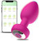Vibrador Anal Plug Juguetes Sexuales Hombre Mujer, Plug Anales Vibradorador Mujer Juguete Eróticos para Pareja, Vibradores Consoladores.. Para Mujer con Vibración App, Punto G Carga USB 10 Modos