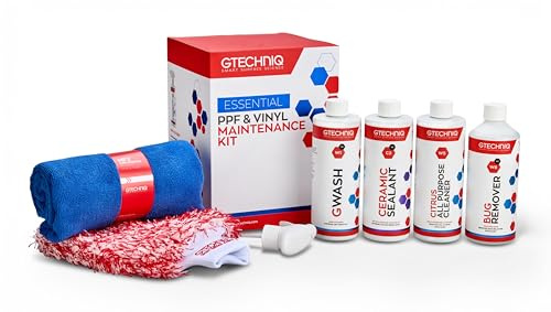 Gtechniq PPF and Vinyl Maintenance Kit for Cars (6-Piece)