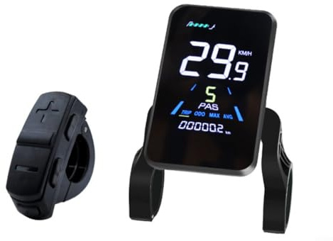 GLFLOW Computer da bicicletta, impermeabile, tachimetro e contachilometri, GPS, con display LCD, per ciclismo