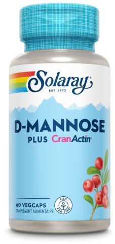 Solaray D-Mannose Plus CranActin | Voies urinaires | Lab verified | 60 Vegcaps
