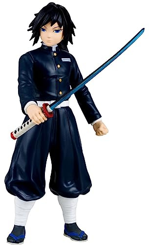 McFarlane Toys, Demon Slayer 5-inch Giyu Tomioka Action Figure, Netflix Demon Slayer Anime Series Toy - Ages 6+