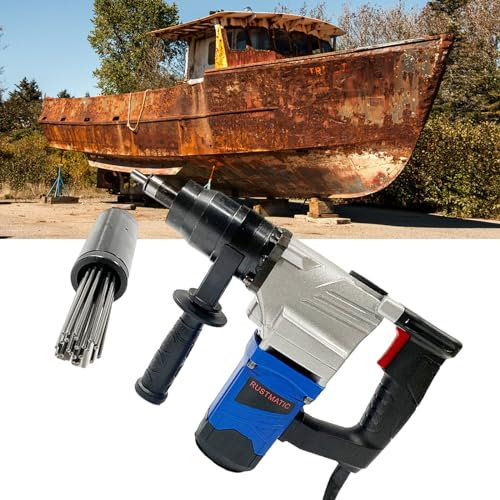 Roboraty Scaler ad Aghi Elettrico Portatile 1100W Pistola decalcificante pneumatica Tipo di ago Dispositivo di rimozione ruggine Pistola antiruggine Pulitore per Scorie di Saldatura Macchina,110V