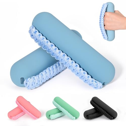 Hikeen Handgewichte-Set für Damen und Herren, weiche Hanteln mit 2 Stück (je 0,9 kg), Gehgewicht mit Handschlaufe für Aerobic, Joggen, Laufen (Blau, 1,8 kg-Sets)